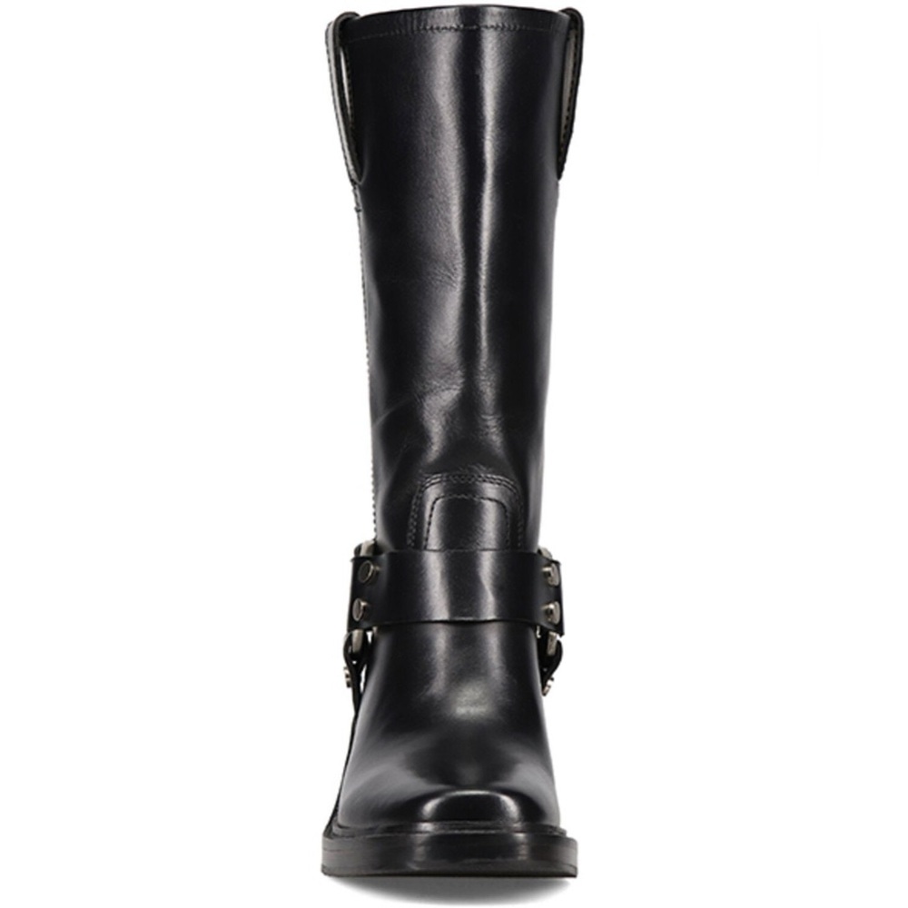 NWT NIB Frye Kate Harness Leather Boots Black Size 8 - Picture 5 of 11